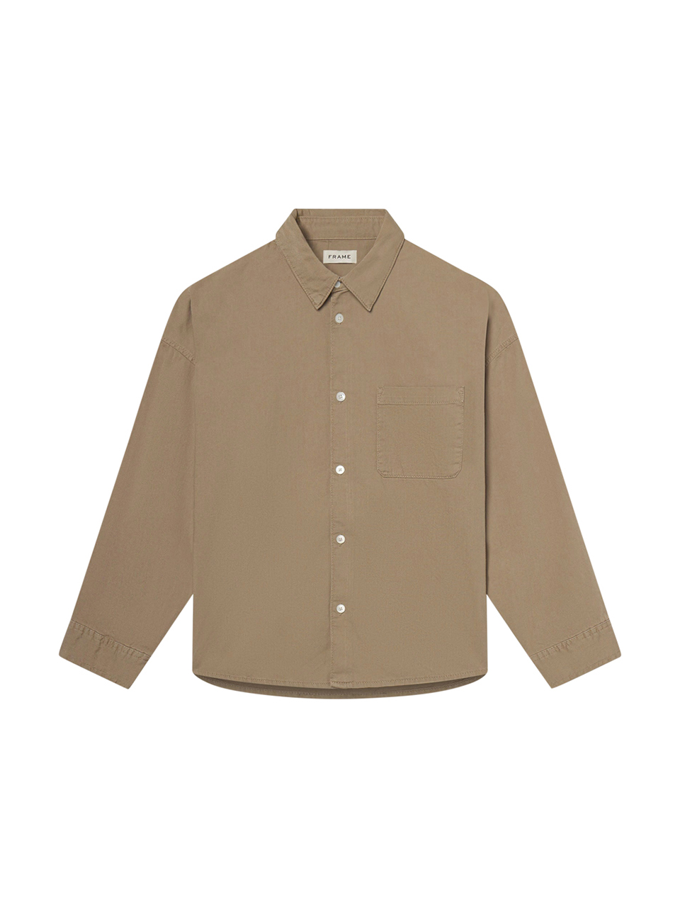 Frame Entspanntes Denim-Hemd in Dusty Sage Frame Entspanntes Denim-Hemd in Dusty Sage