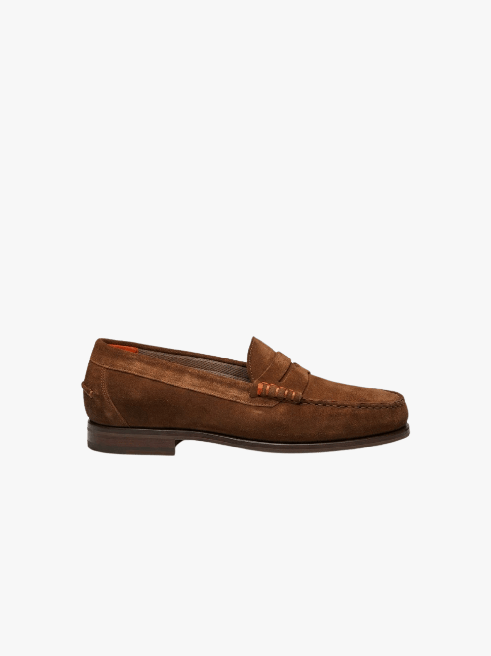 Santoni Penny Loafer Leder Braun Herren