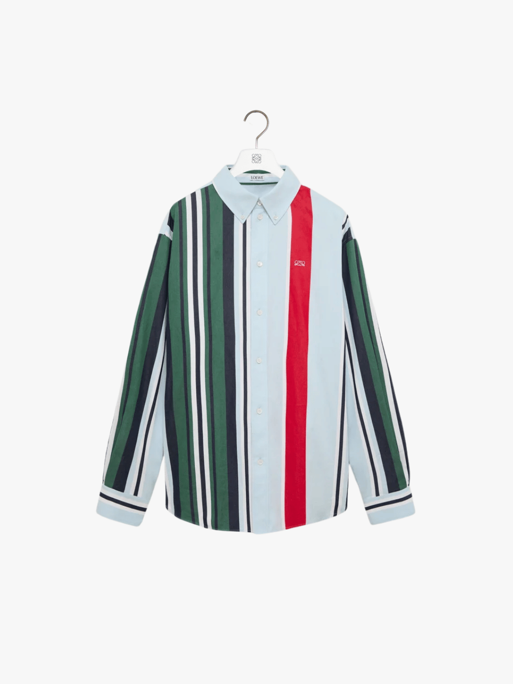 Loewe Shirt in Cotton Blue/Multicolor Men