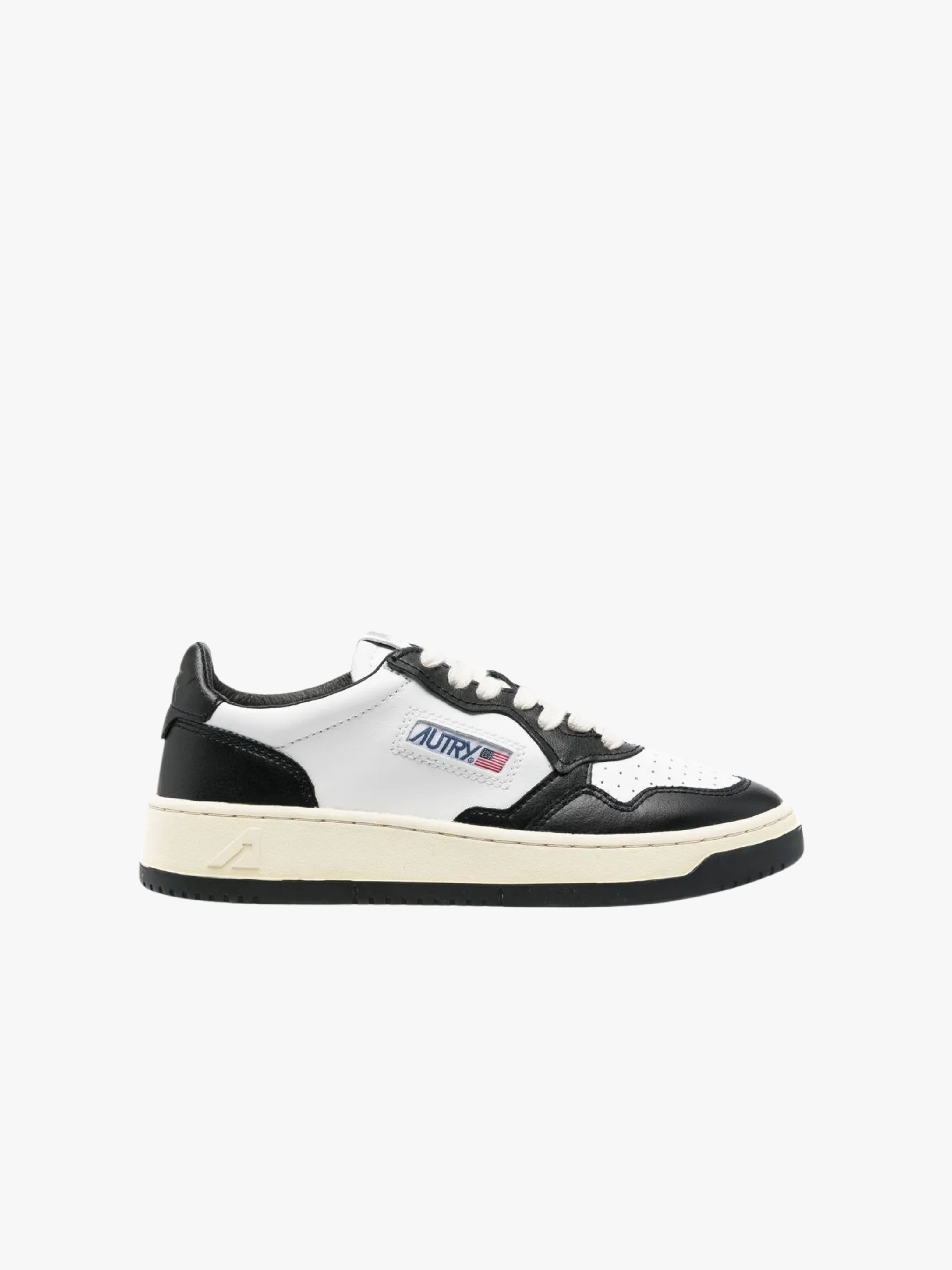 Autry Medalist Sneaker Black and White Women's