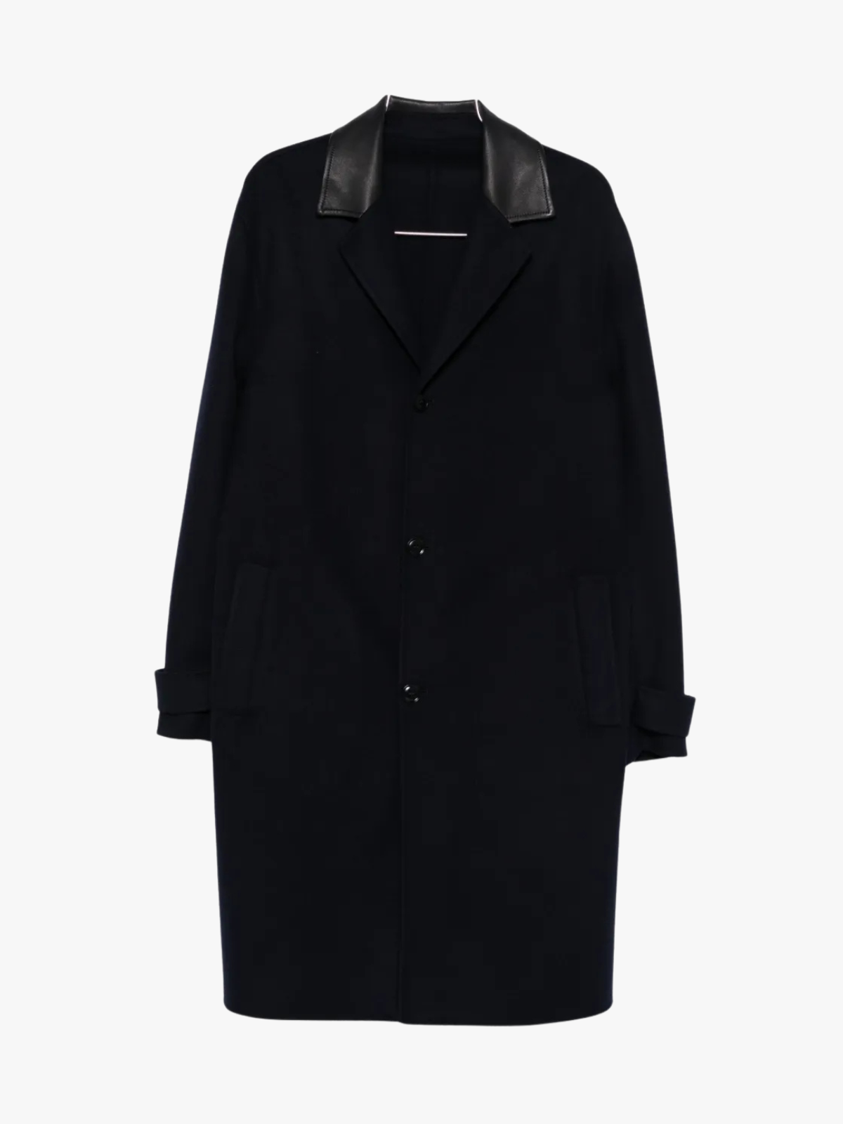 Brett Johnson Mantel mit Stehkragen Marineblau Herren Brett Johnson Mantel mit Stehkragen Marineblau Herren