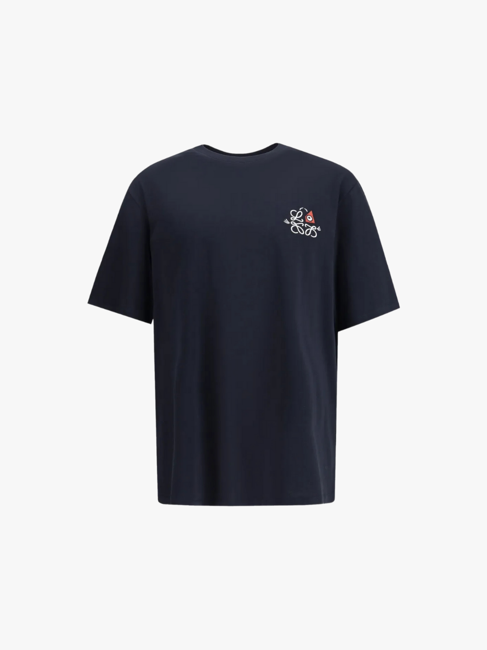 LOEWE T-Shirt mit Logo-Detail Dunkelblau Herren