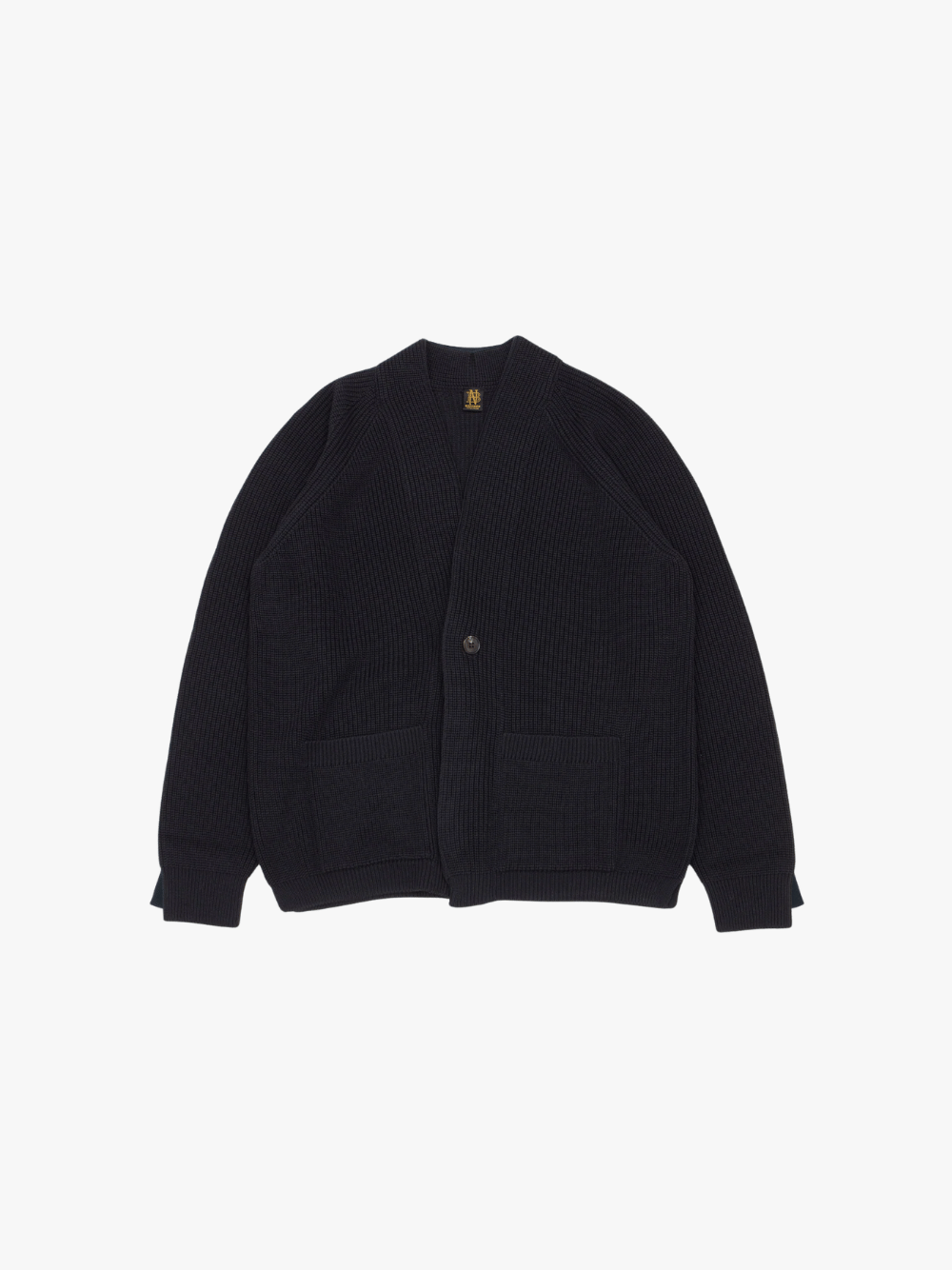 Batoner Signature One Button Cardigan Navy Herren
