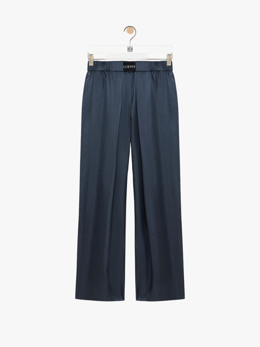 LOEWE Elastische Hose aus Seide Dunkelgrau Damen