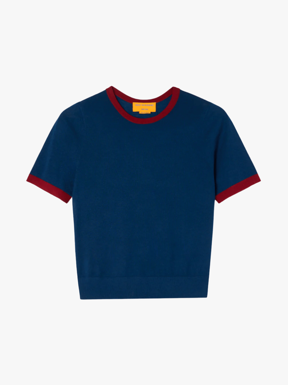 Guest In Residence Airy Ringer Navy Carmine Damen T-Shirt