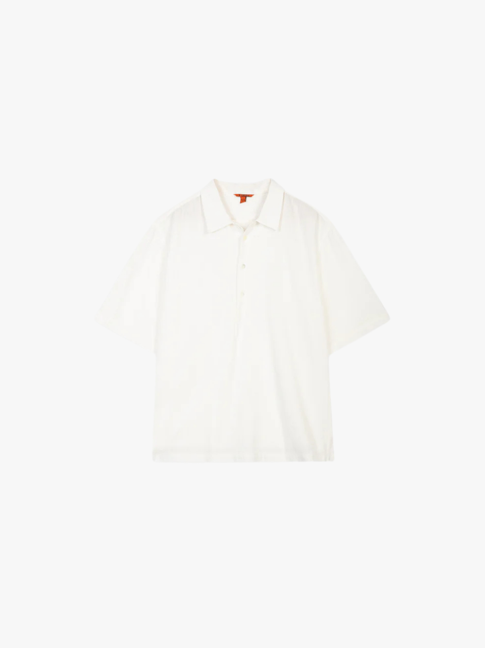 Barena Venezia Shirt Mola Lanchin Bianco Kurzarm‑Hemd Herren