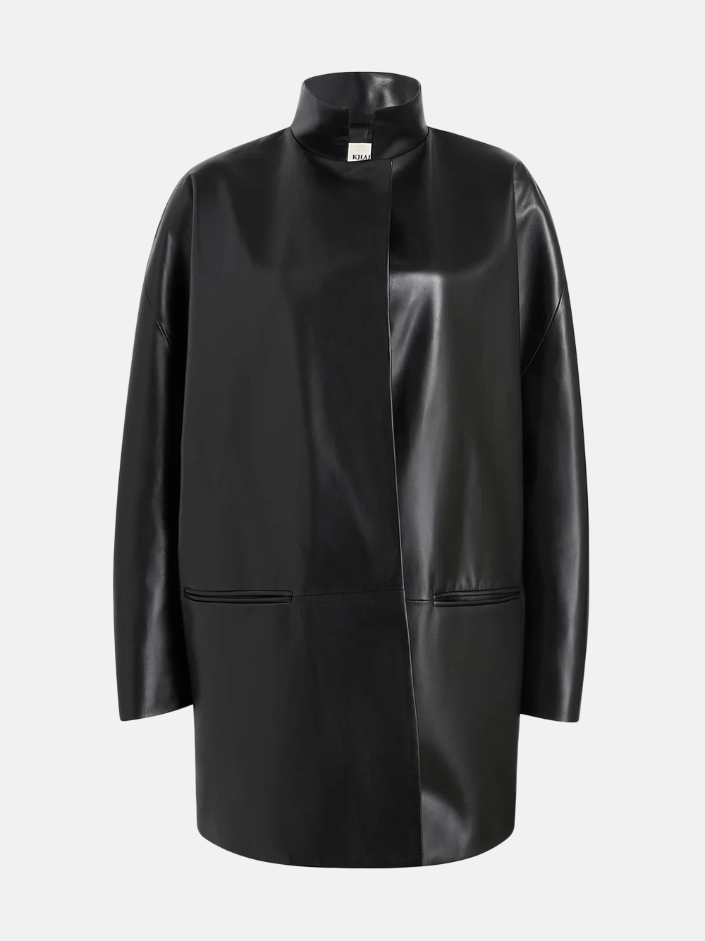Khaite Mura Coat Black Ledermantel Damen