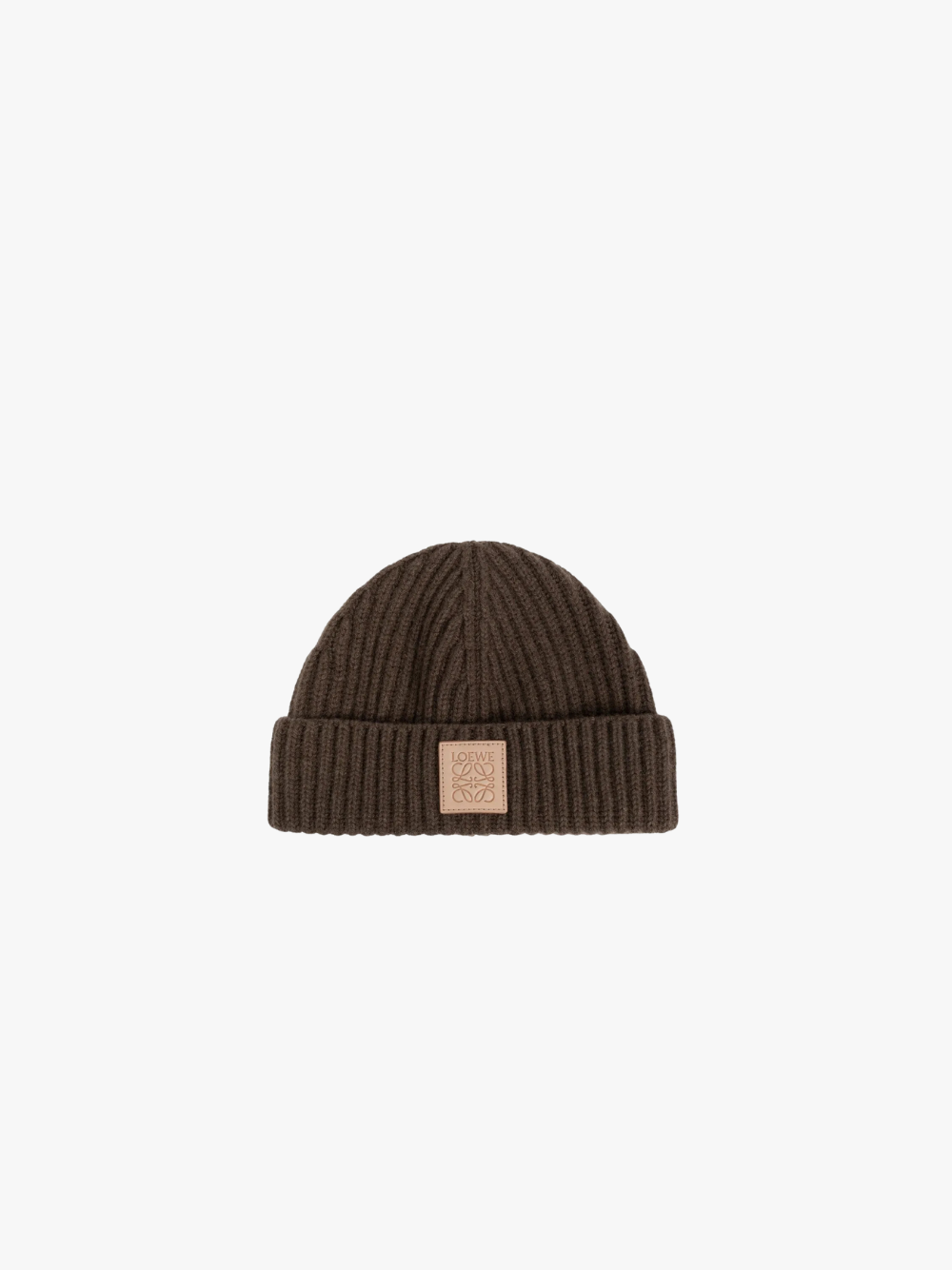 LOEWE Beanie aus Kaschmir Schokobraun Damen