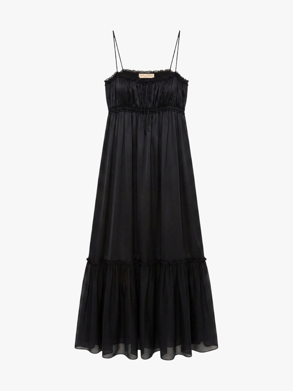 Ulla Johnson Marielle Cami Kleid Noir Schwarz Damen