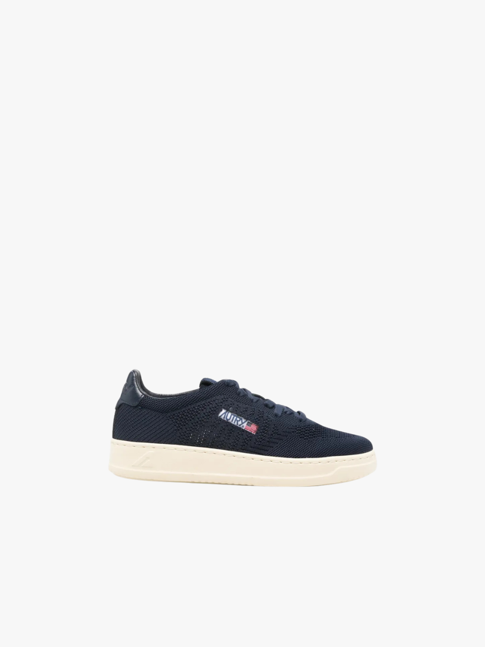 Autry Knit Leather Sneakers Space Blue Herren