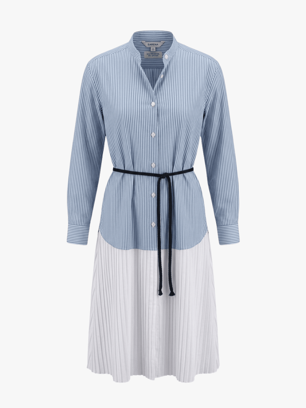 Barena Kleid Gestreift Blau/Weiß Damen