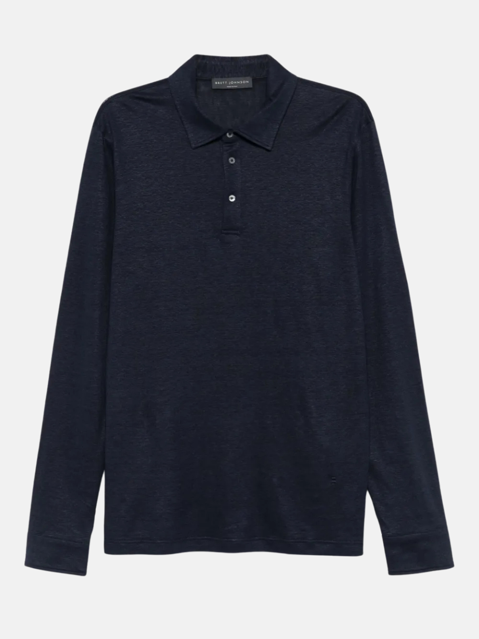  Brett Johnson Jersey Polo Shirt Navy Men