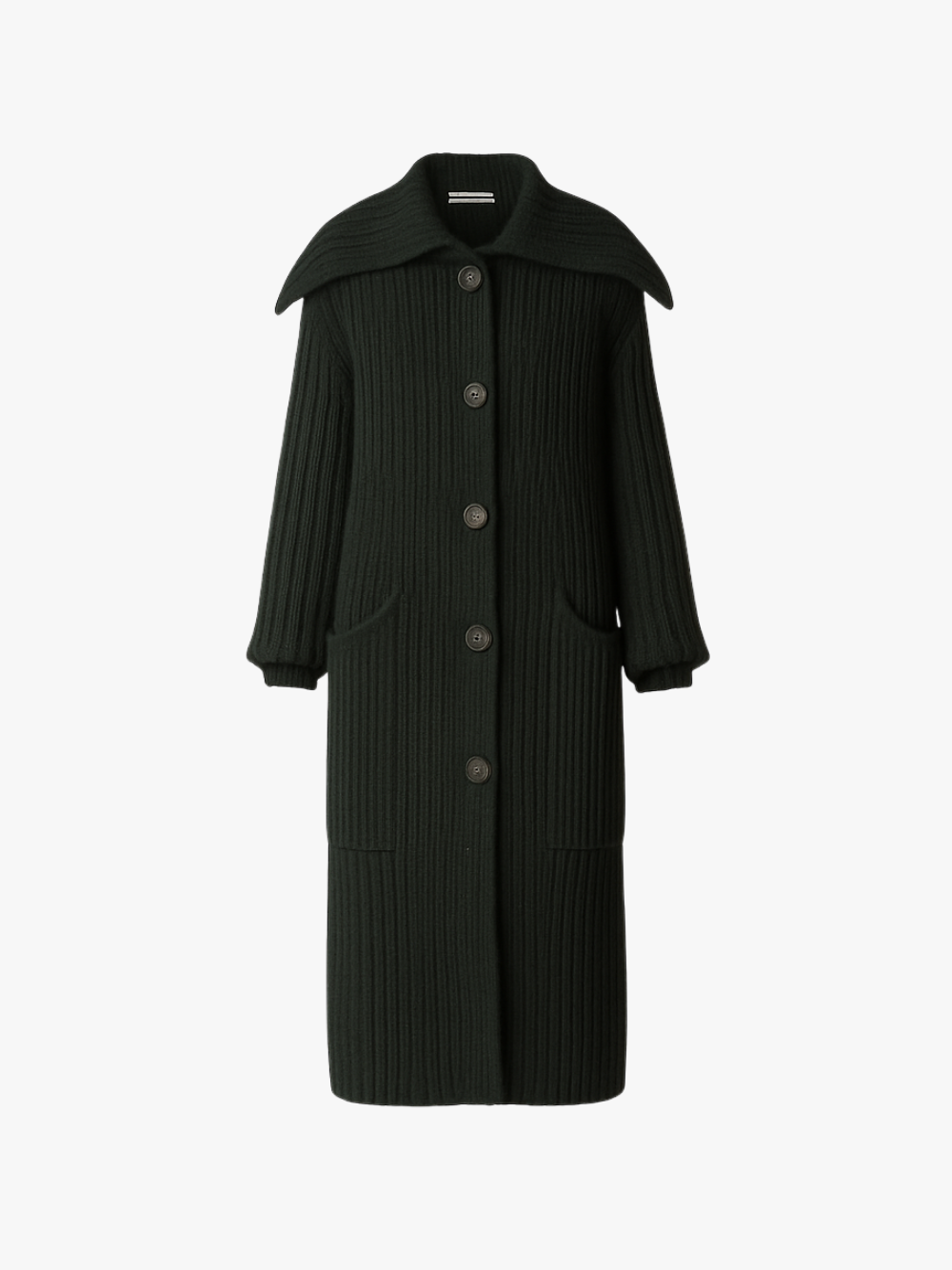 Roberto Collina lange Strickjacke Dunkelgrün Damen