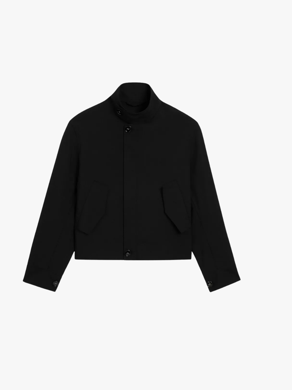 AMI Paris Harrington Jacke mit Stehkragen Schwarz Herren