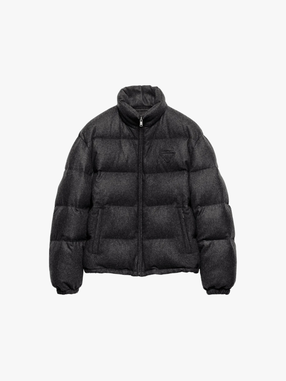 Prada Kaschmir-Daunenjacke Grau Herren