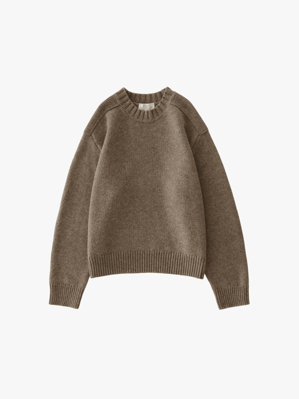 Studio Nicholson Berez Knit Crew Neck Wool Natural Marl Men