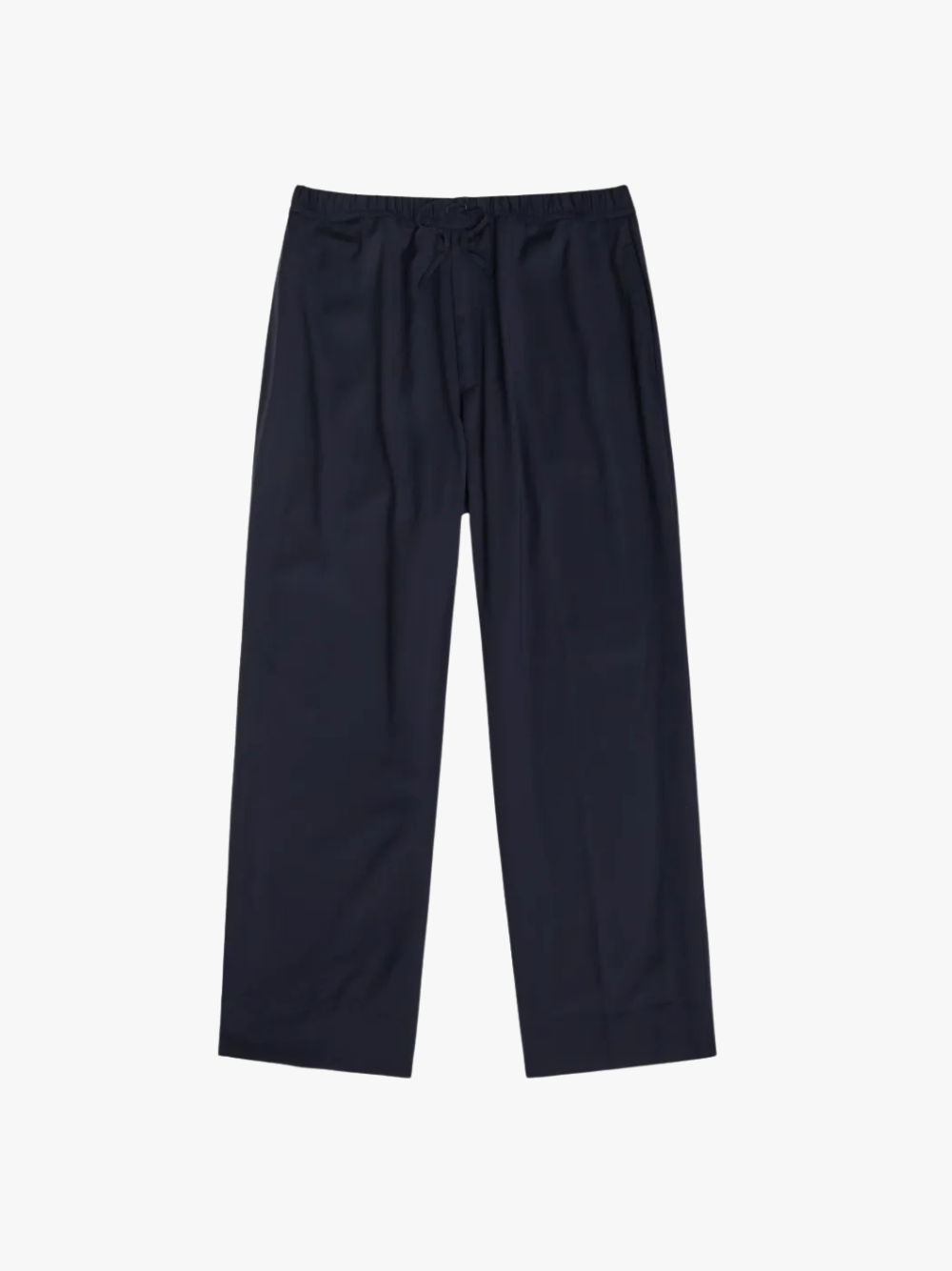 Officine Générale Nilson Pants Wool Poplin & Silk & Linen Dark Navy Hose Herren