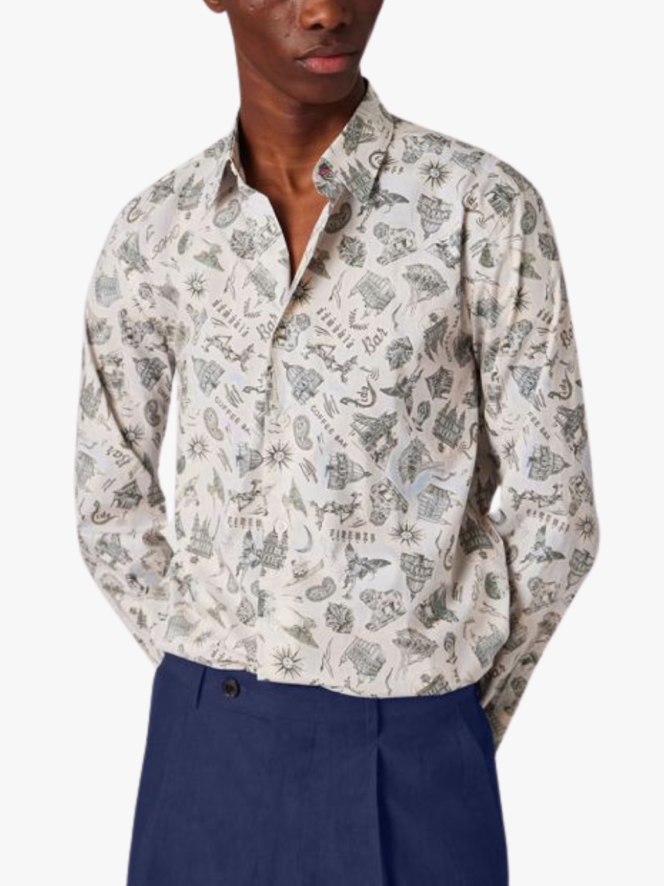 Paul Smith Langärmeliges Hemd 'Souvenir' Blau Herren