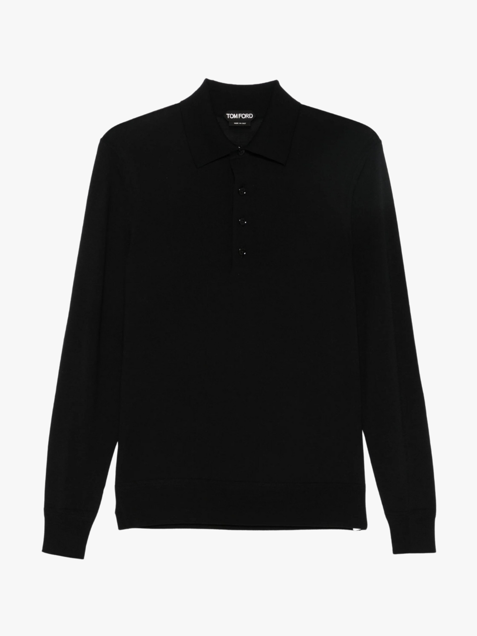 TOM FORD Poloshirt aus Wolle Schwarz Herren TOM FORD Poloshirt aus Wolle Schwarz Herren