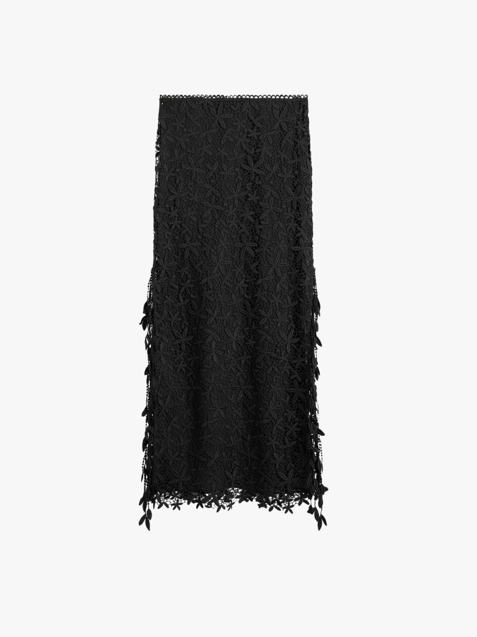 Toteme Guipure Lace Skirt Black Women