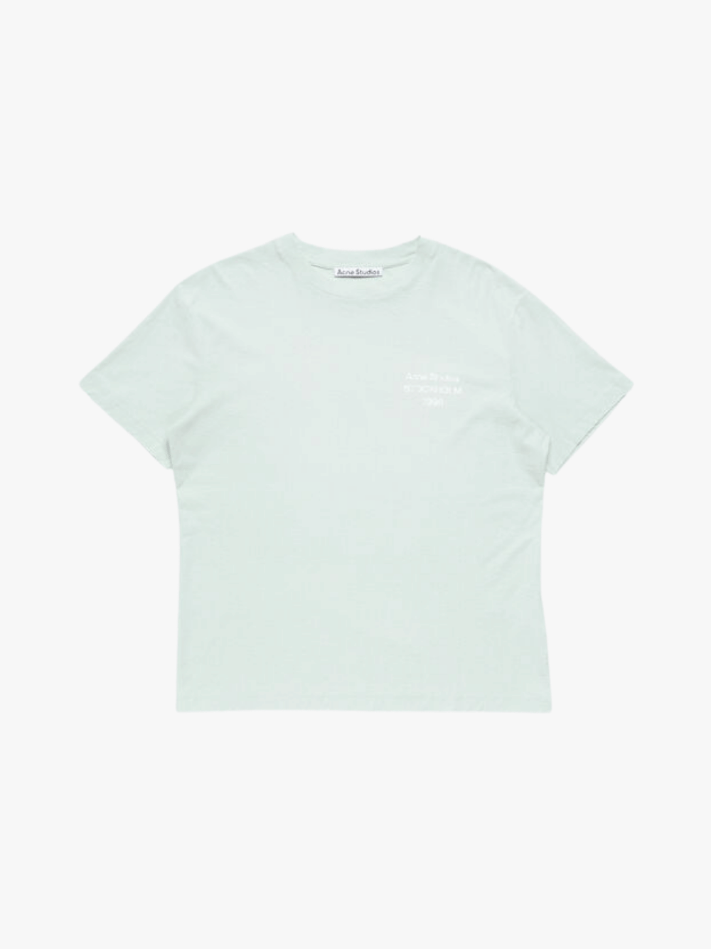 Acne Studios T-Shirt with Used Look Light Blue Men
