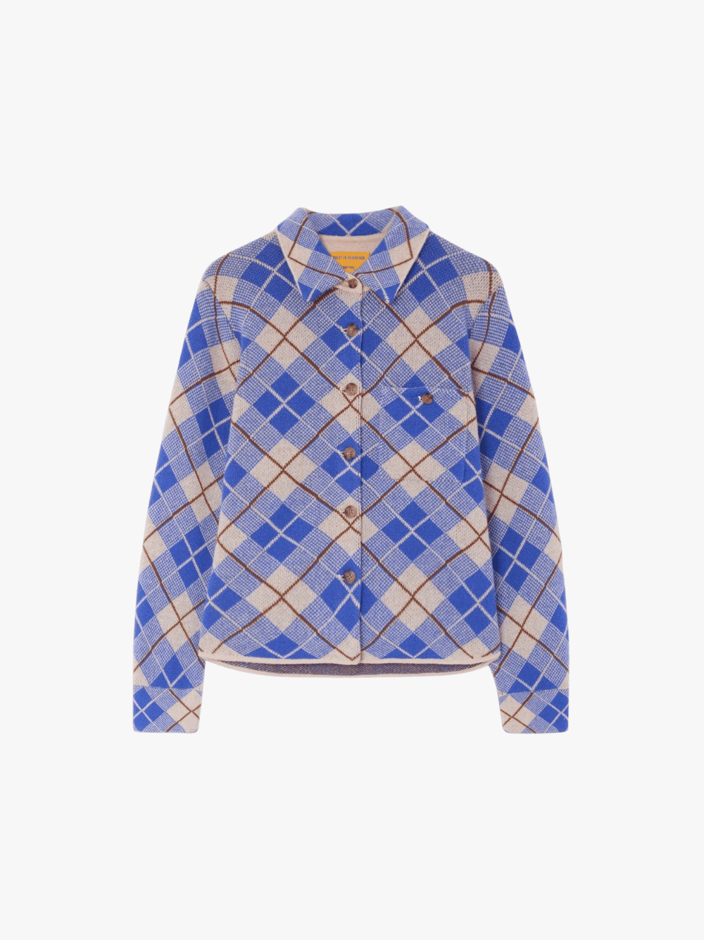 Guest in Residence Dylan Plaid Shirt Reservoir Blau Damen