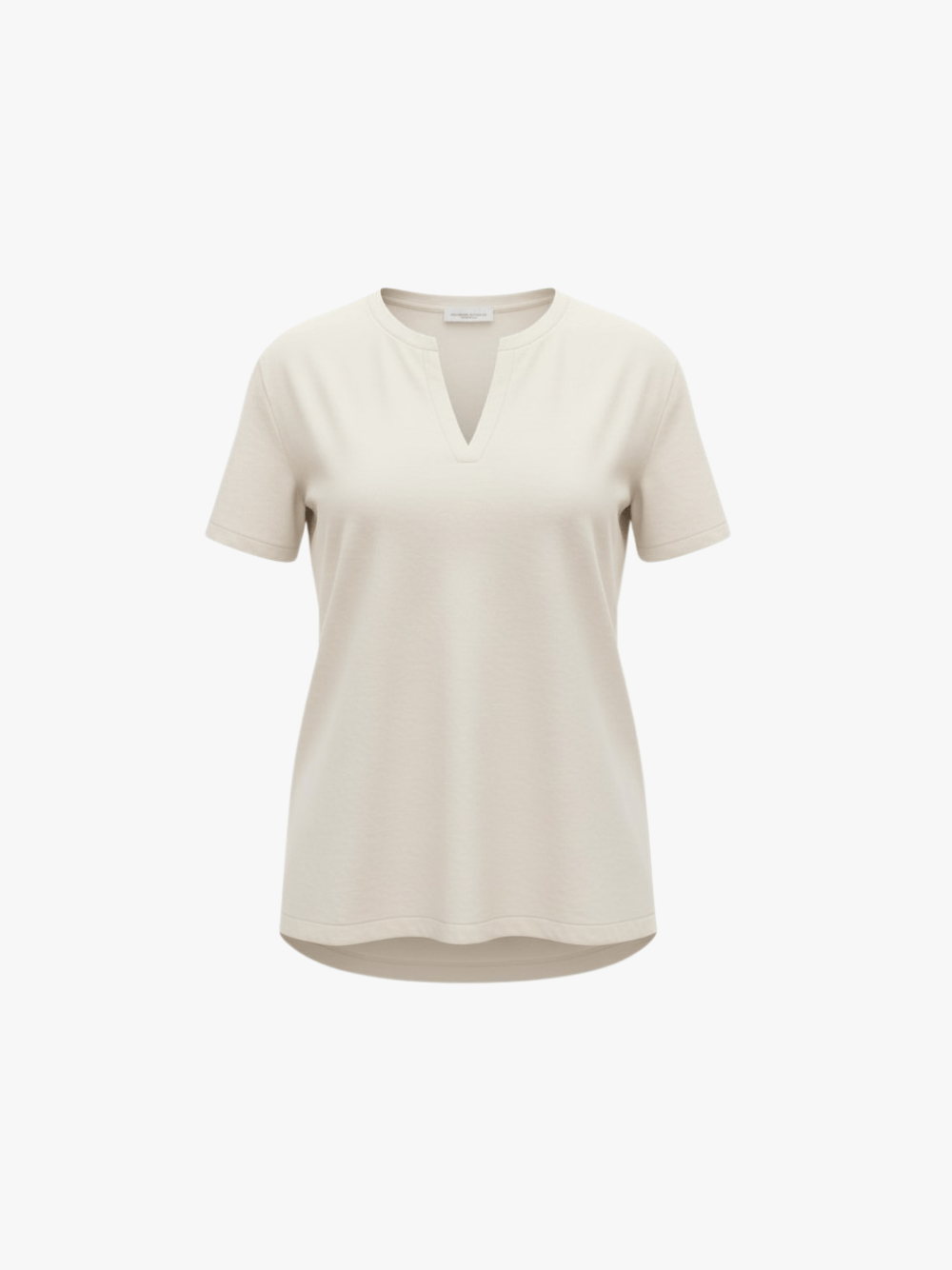 Roberto Collina T-Shirt mit V-Ausschnitt Weiß Damen