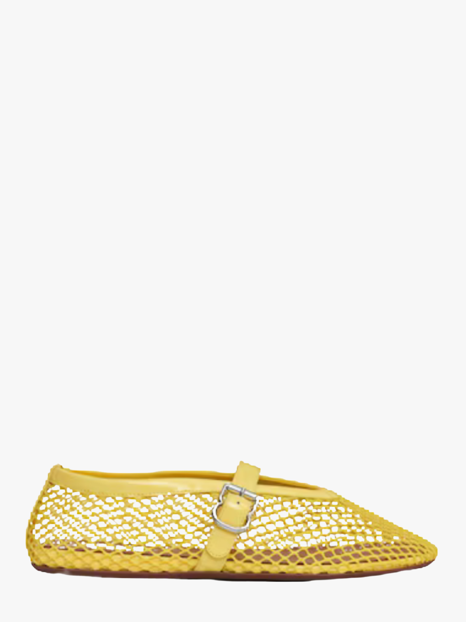 Alaia FLACHE BALLERINAS AUS NETZSTOFF Gelb Damen