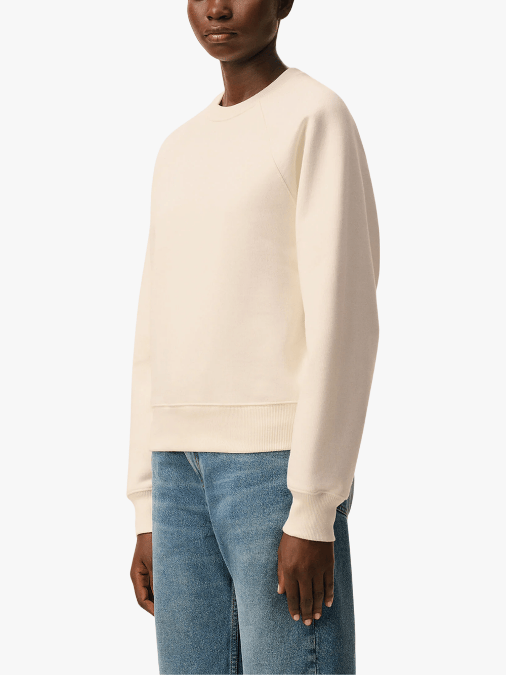 AMI Paris White Cotton Embossed Ami De Coeur Sweatshirt Weiß Sweatshirt Damen