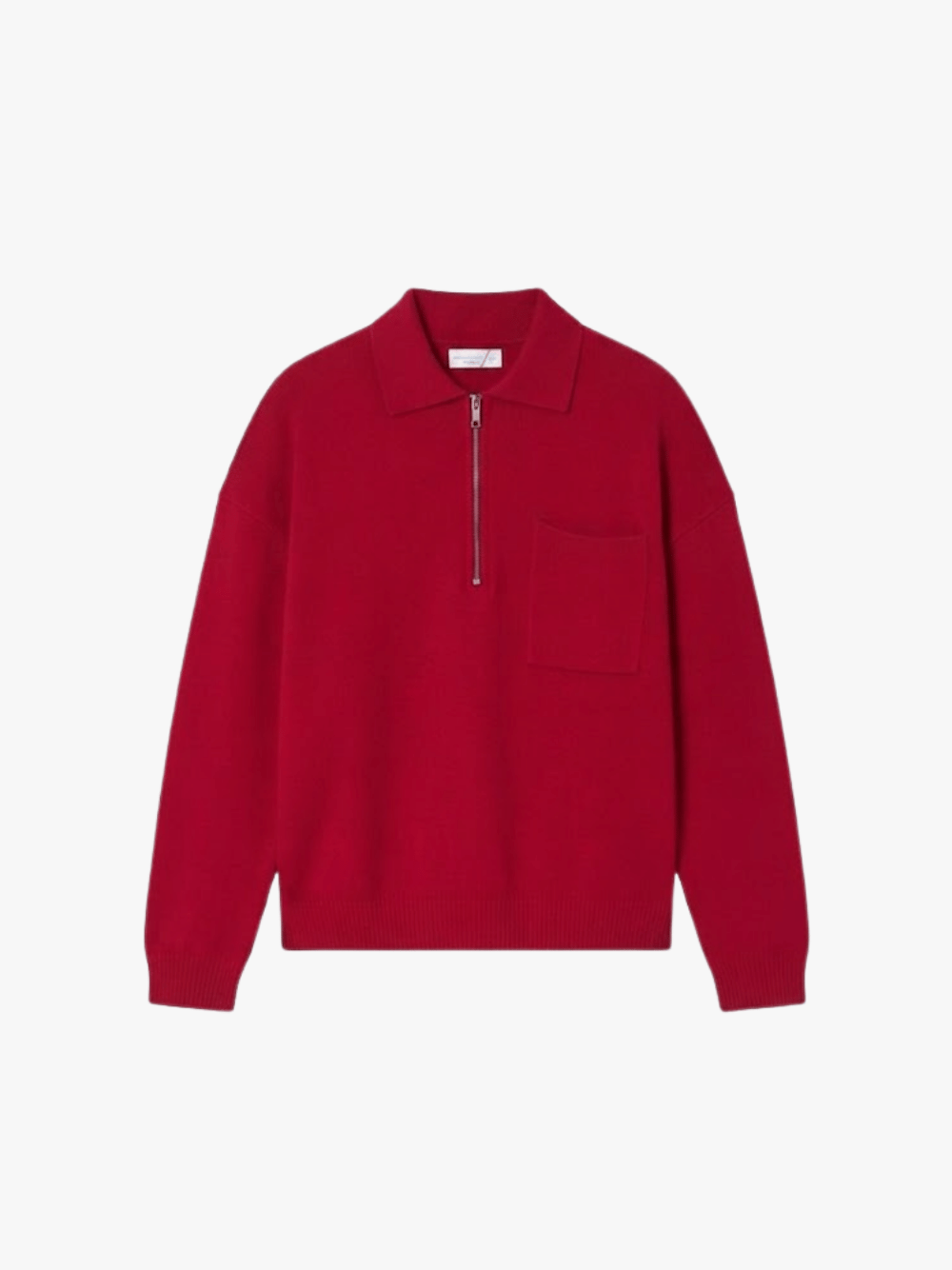 Roberto Collina Zip Polo Red Men