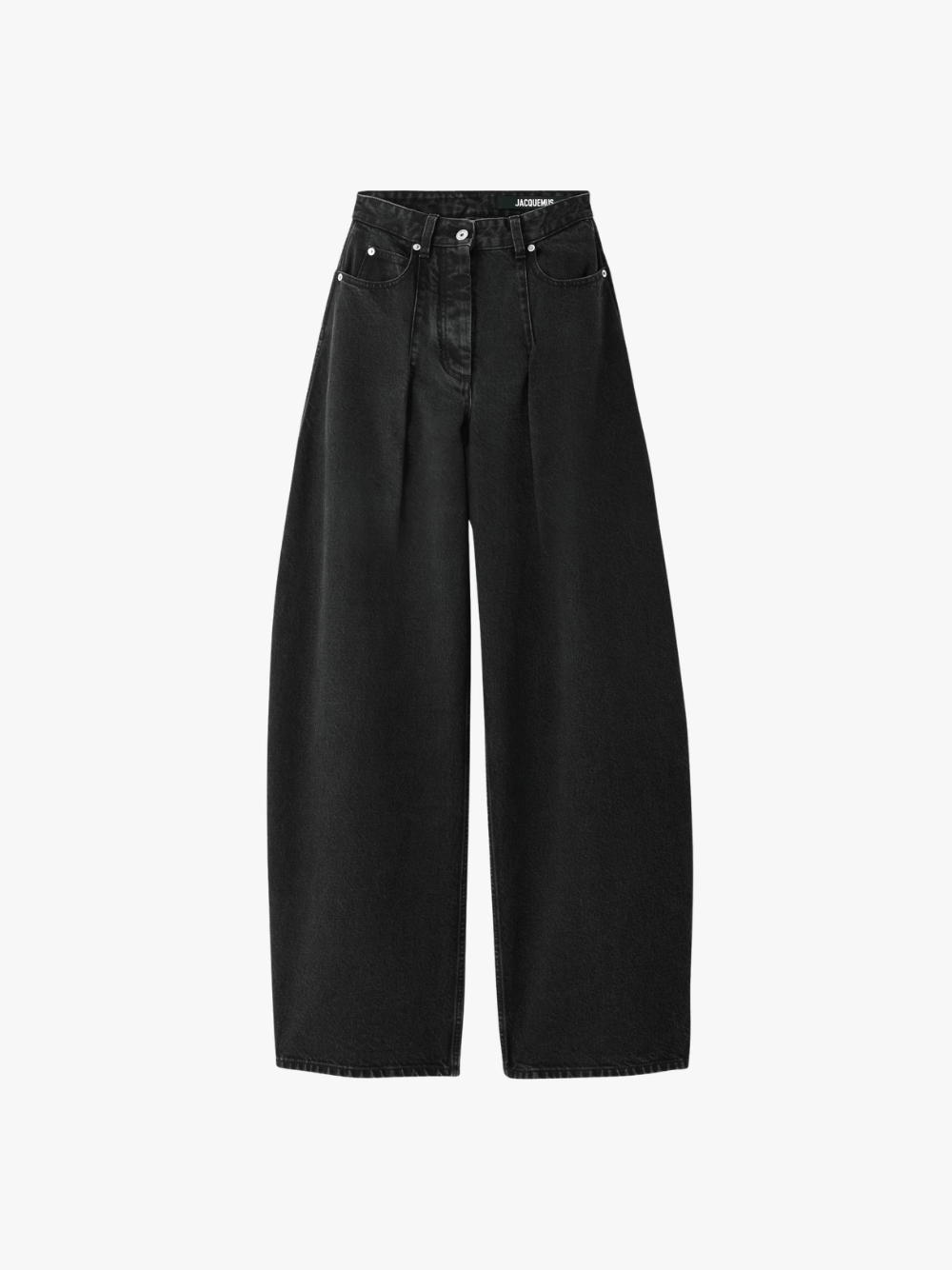 Jacquemus Women's Ovalo de Nîmes Black Denim Trousers