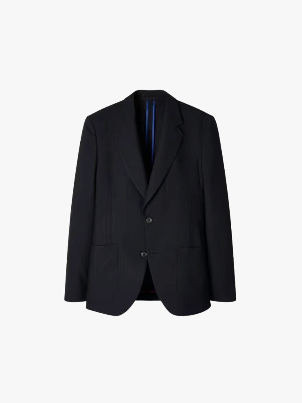 Paul Smith Navy British Wool Patch Pocket Blazer Men