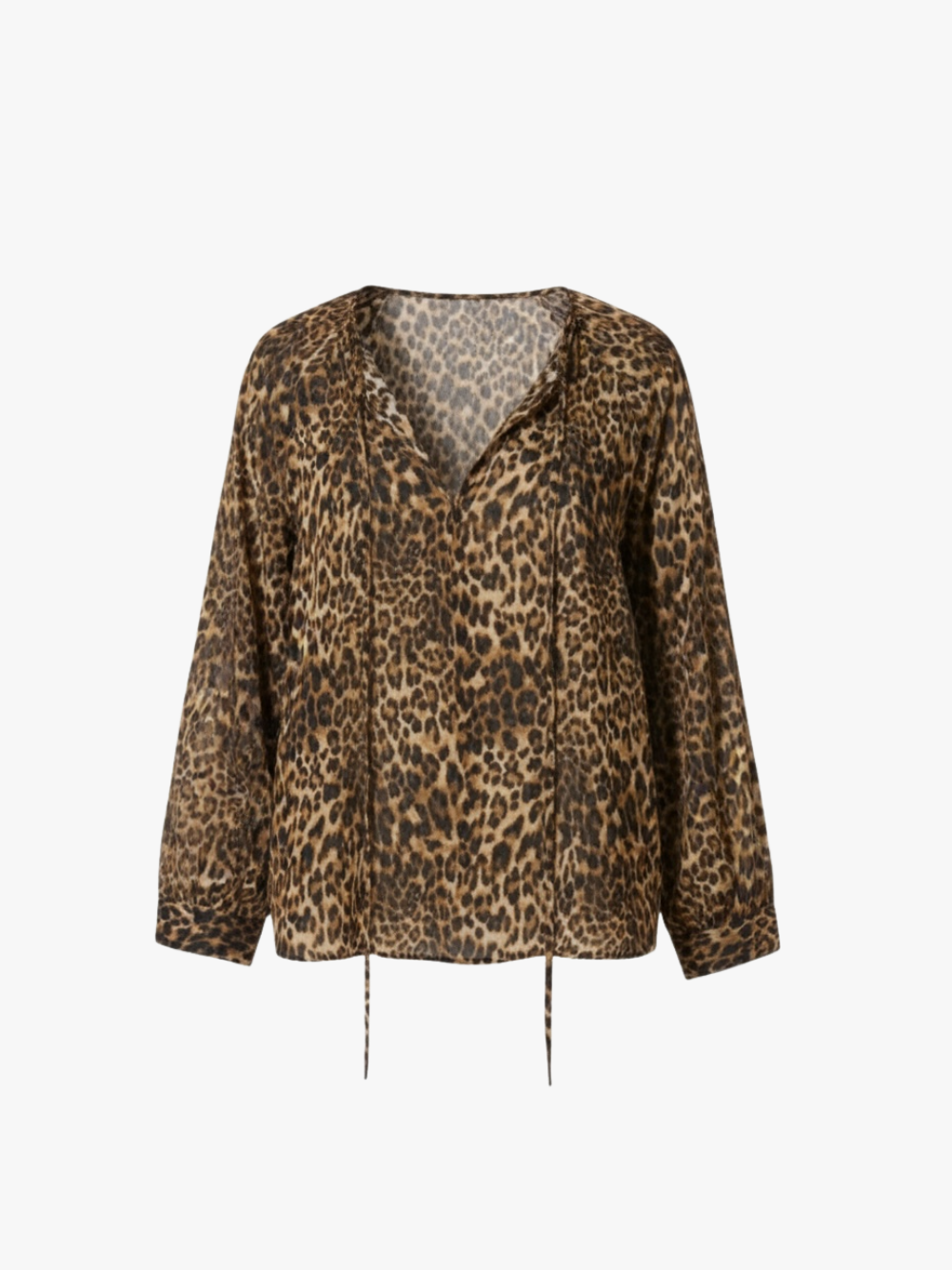 Nili Lotan Acadia Vintage Leopard Bluse Damen
