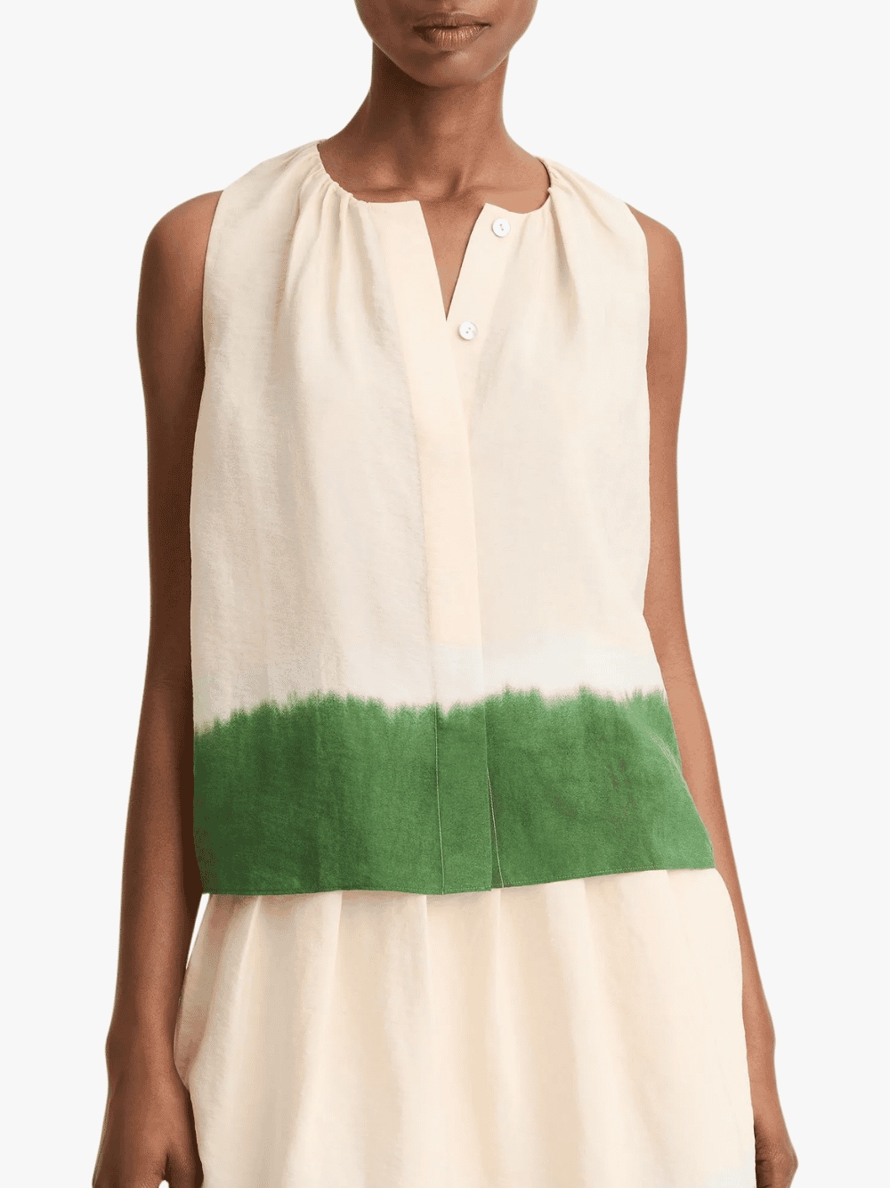 Vince Dip-Dye Cream Top Damen