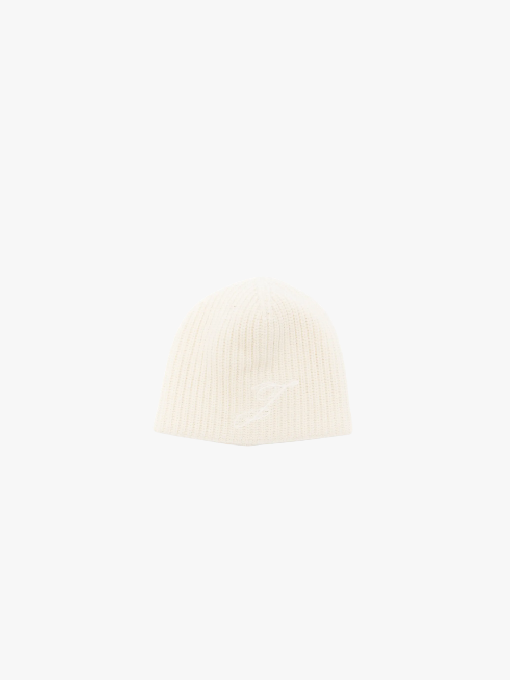 Jacquemus Gerippte Beanie Naturweiß Unisex Jacquemus Gerippte Beanie Naturweiß Unisex