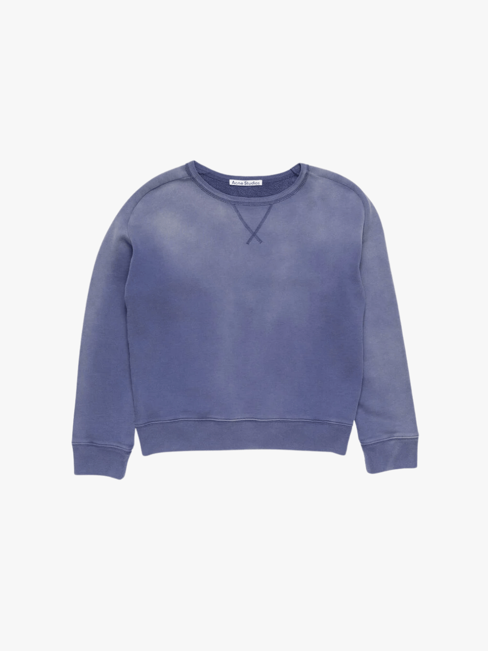 Acne Studios Washed Logo Sweatshirt Navy Damen