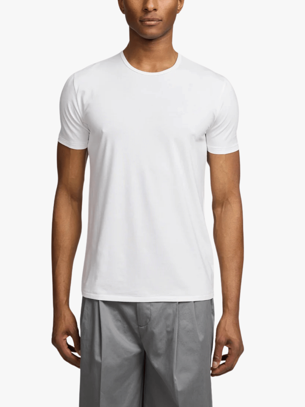 Kiefermann Hero Essential T-Shirt aus Baumwolle-Modal Weiß Herren