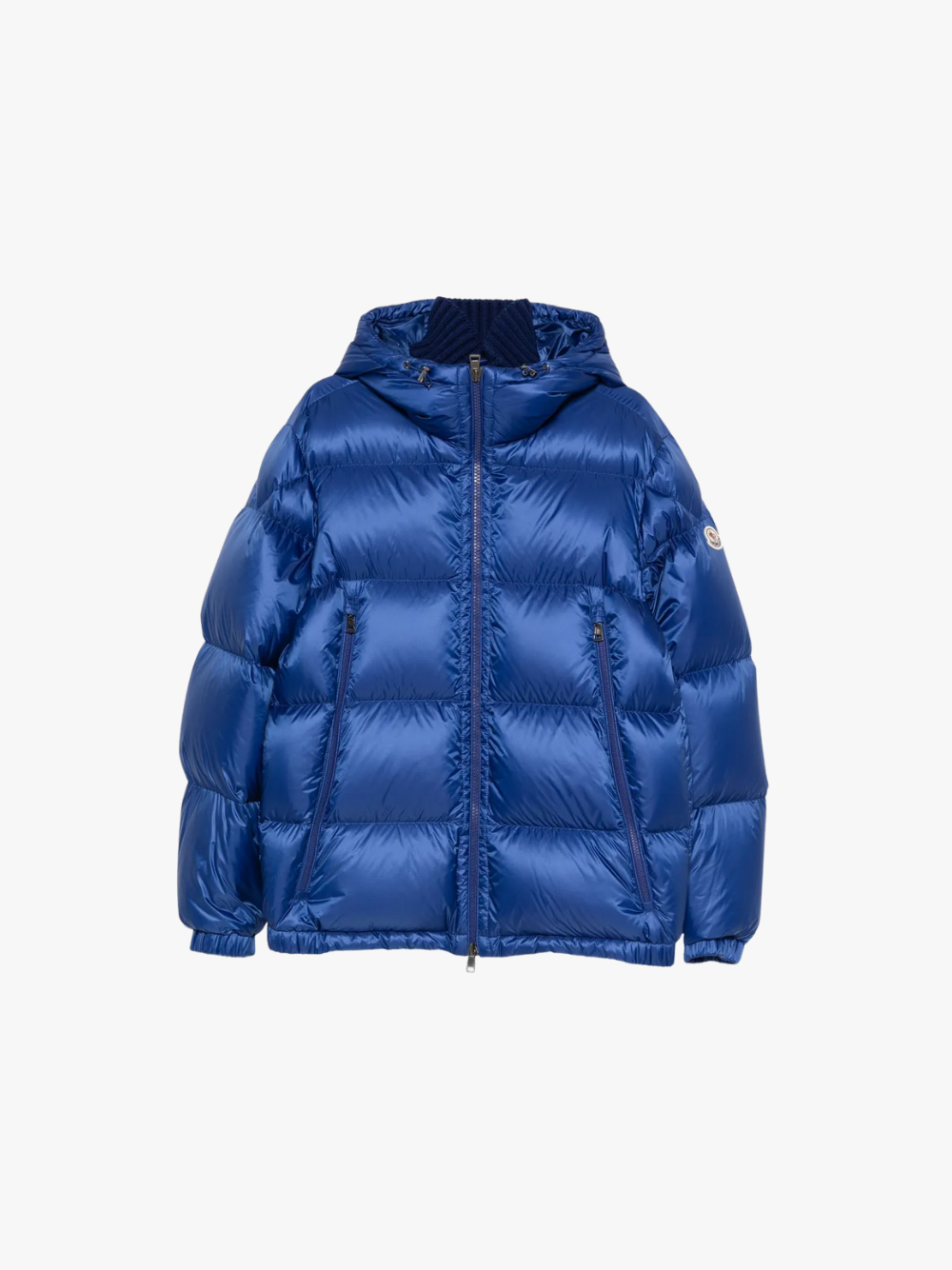 Moncler Kapuzen‑Daunenjacke Blau Herren