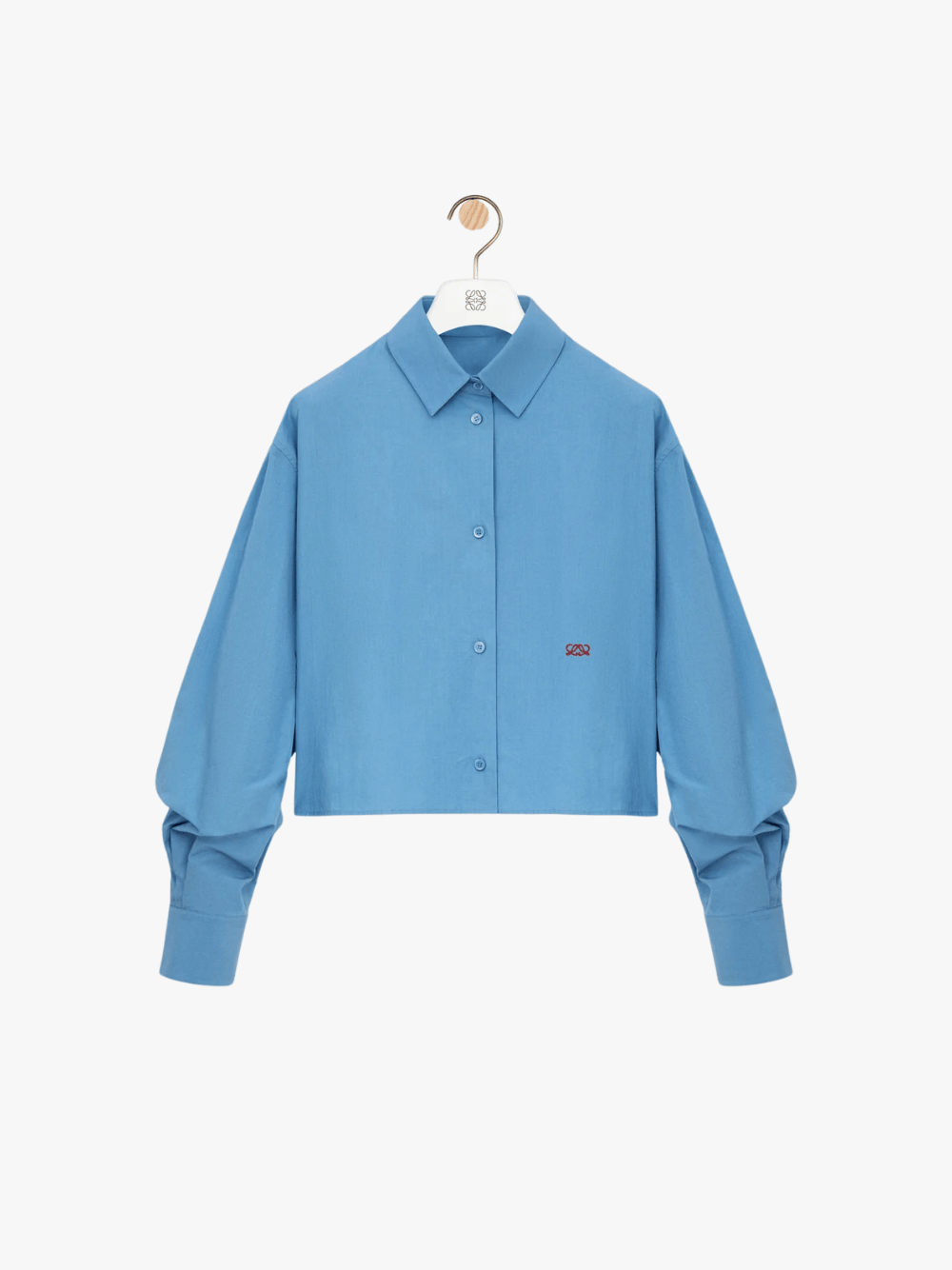 Loewe Hemd aus Baumwolle Blau Damen