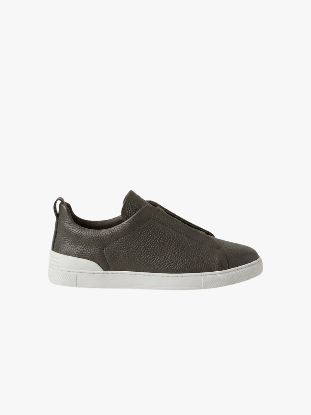 Zegna Triple Stitch™ Leather Sneakers Olive Green Men