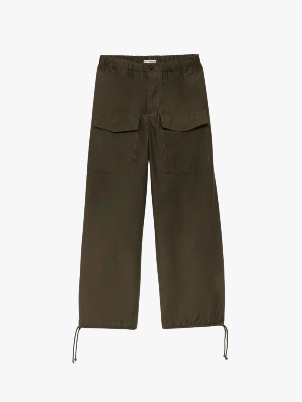 JW Anderson Parachute Track Pants Military Green Baumwollhose Herren
