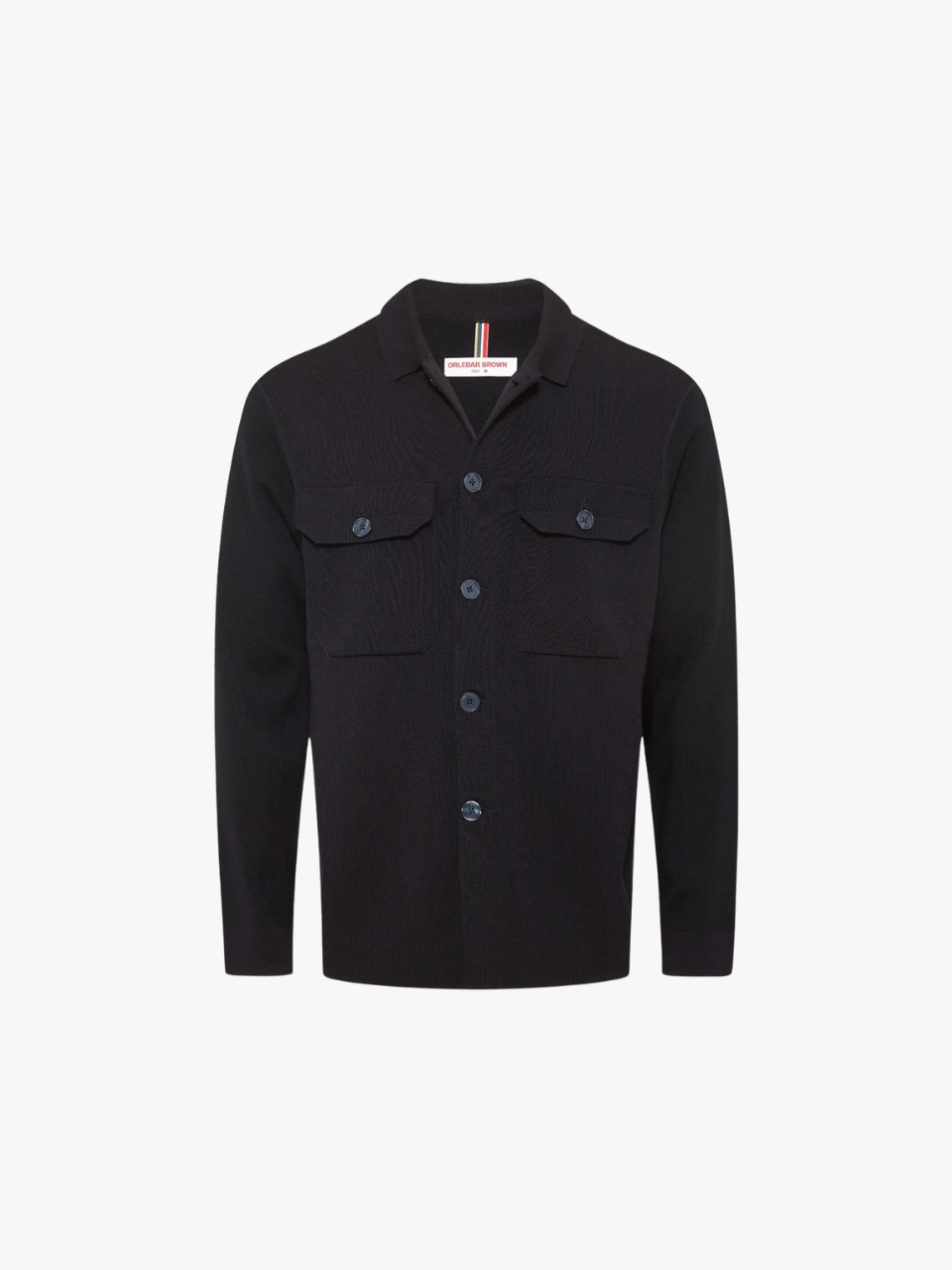 Orlebar Brown Brigg Hemdjacke mit Knöpfen Blau Herren