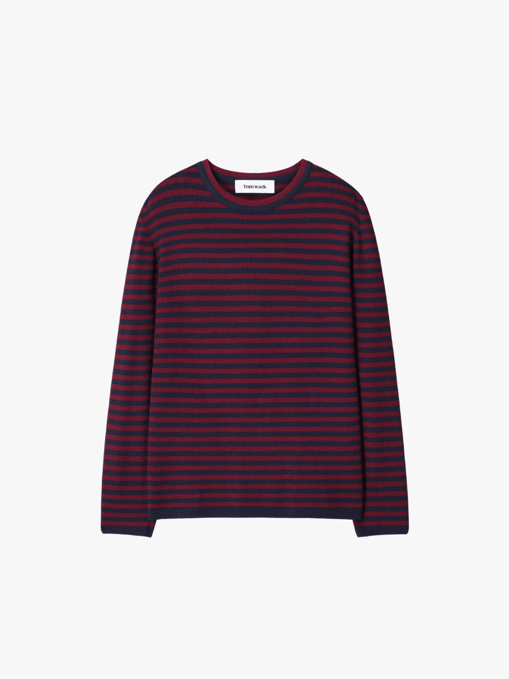 Tony Wack Merino Wool Essential Stripe Knit Navy/Maroon Men