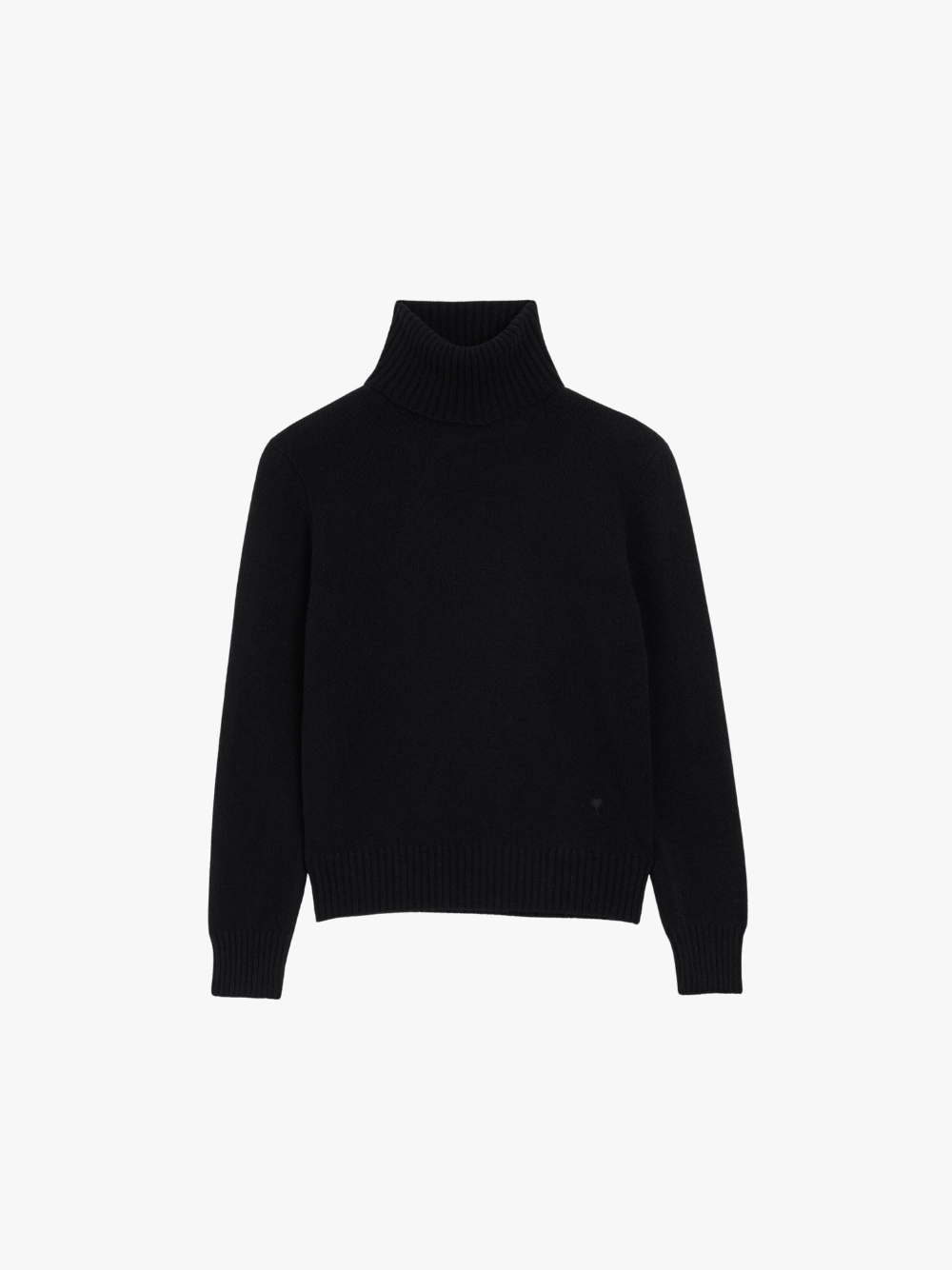 Ami Paris Rollkragen Pullover Schwarz Herren