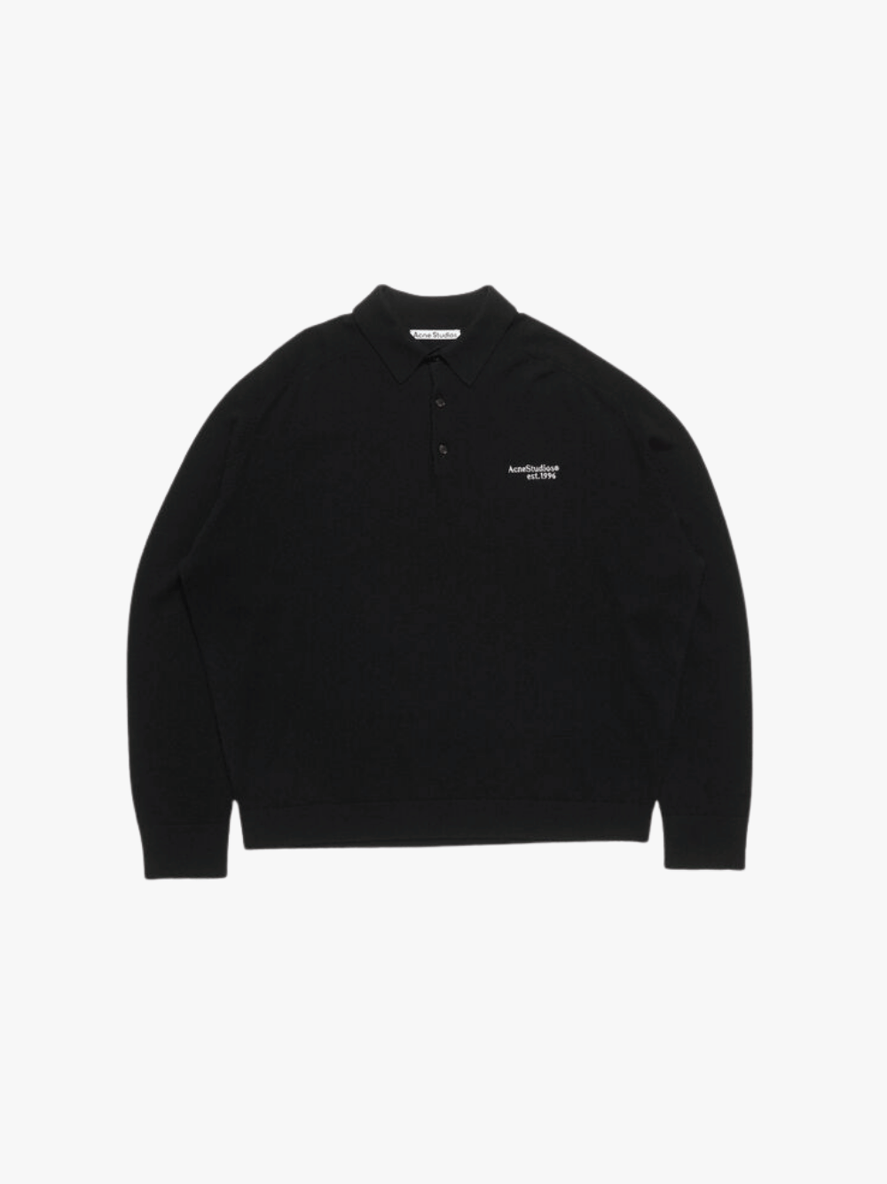 Acne Studios Long-Sleeve Knit Polo