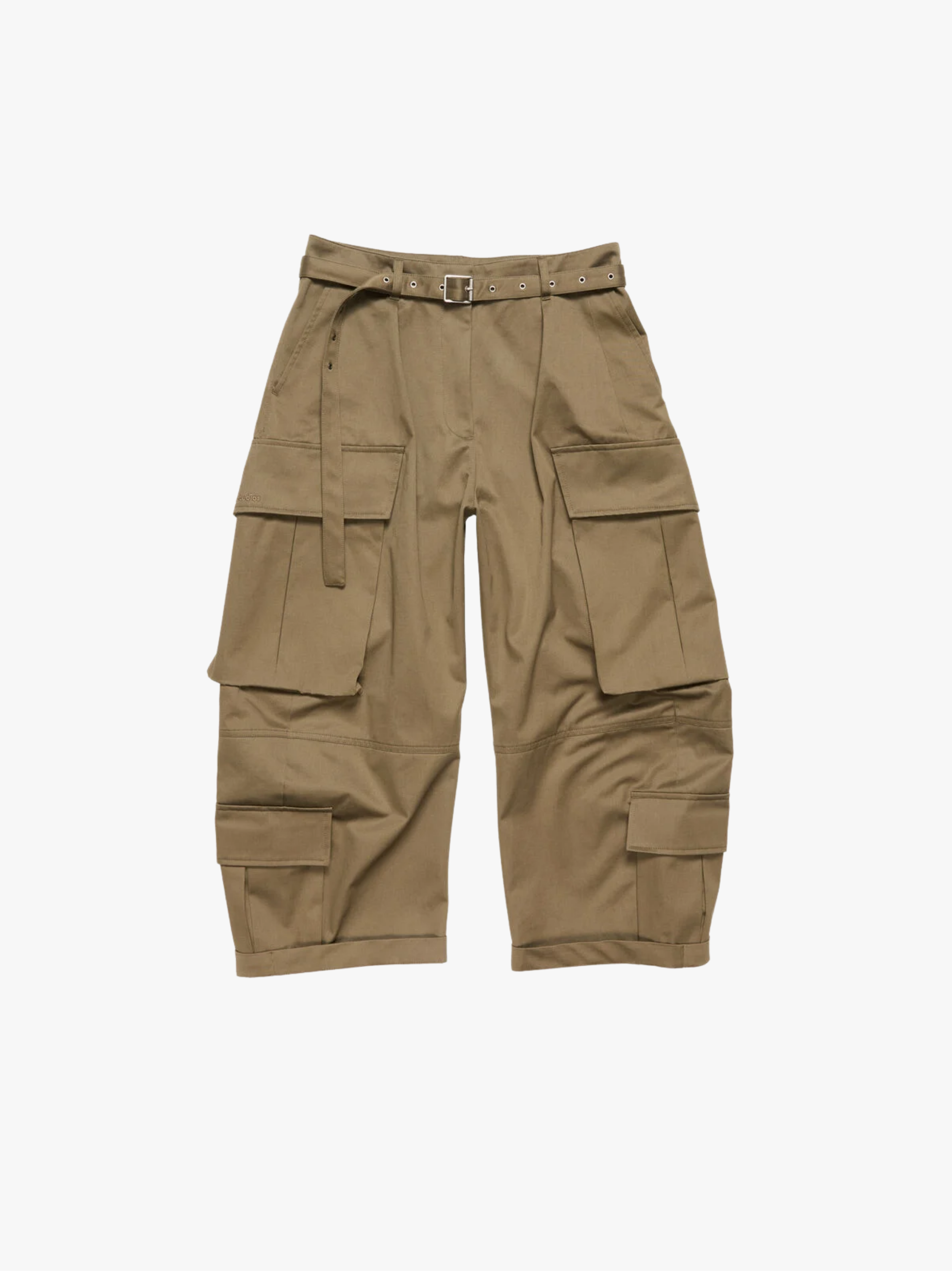 Acne Studios Twill Cargohose Khaki Grüne  Damen