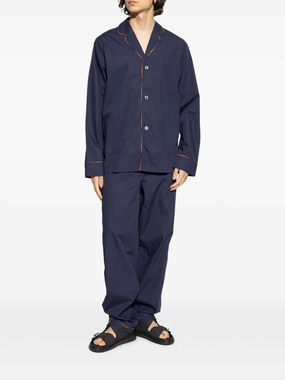 Paul Smith Pyjama mit Paspeln Marineblau Herren
