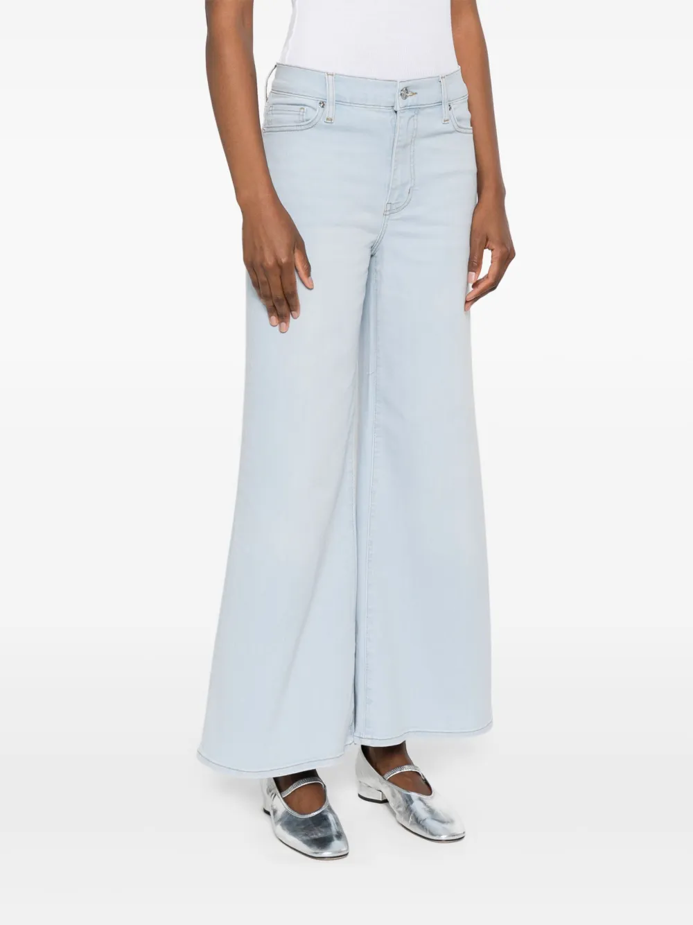 FRAME Jeans mit weitem Bein Blau Damen