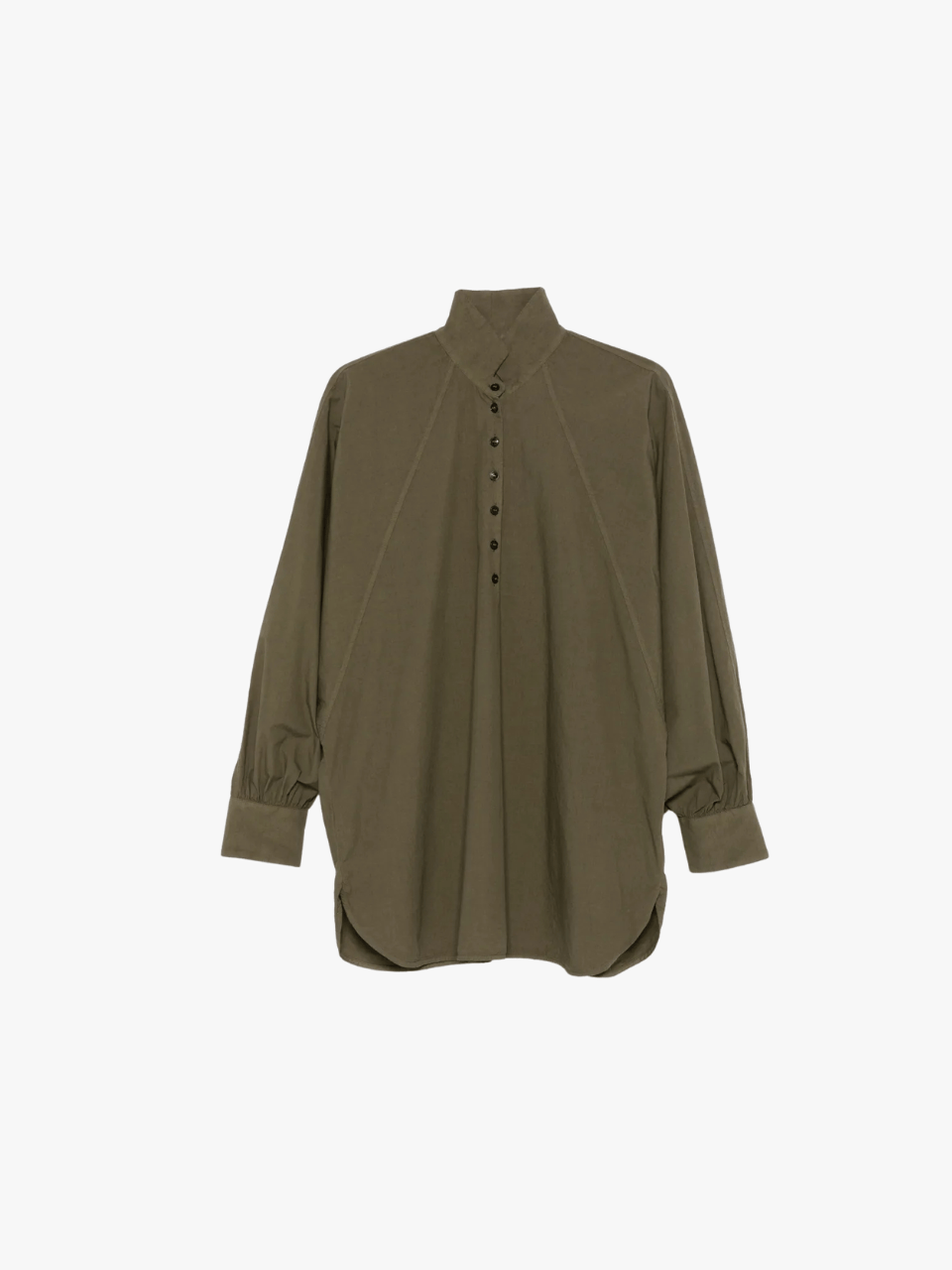 Barena Bluse mit hohem Kragen Grün Damen
