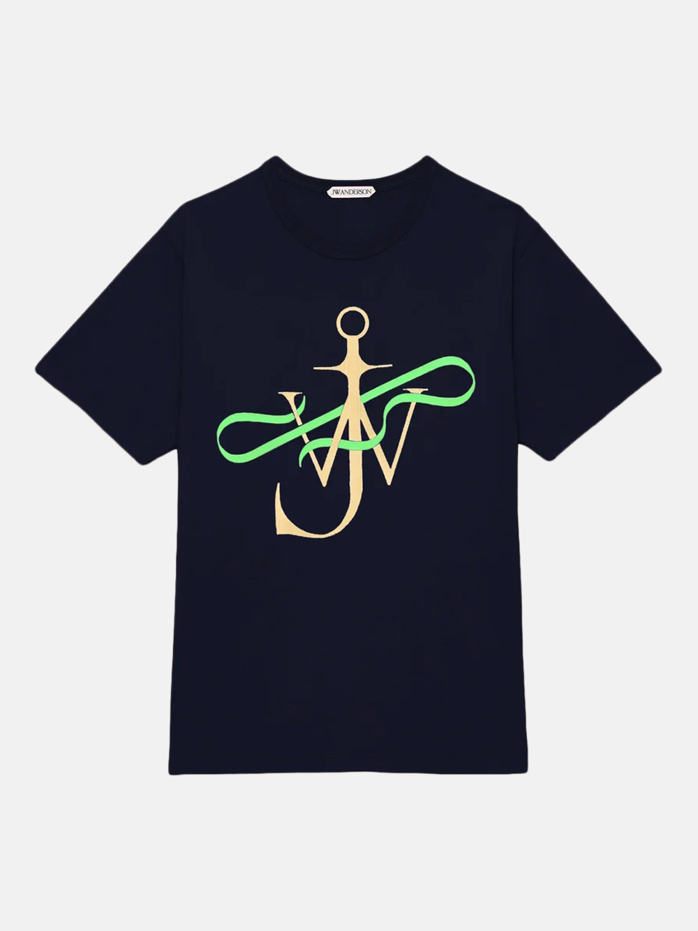 JW Anderson Ribbon Anchor T‑Shirt Navy Herren